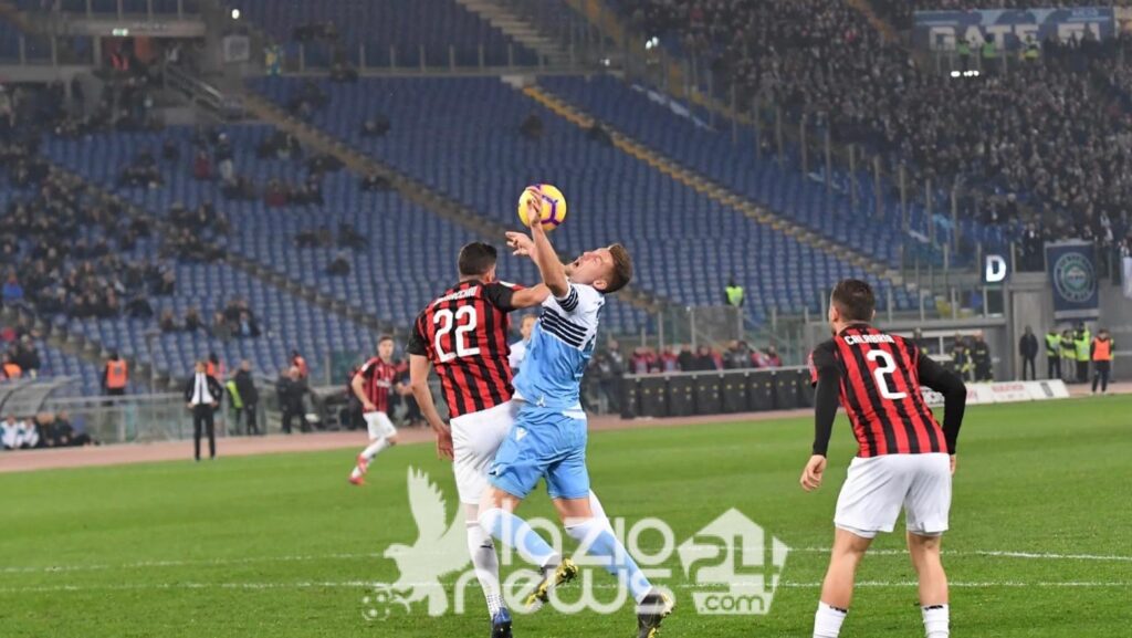 Musacchio Milinkovic Lazio Milan 2