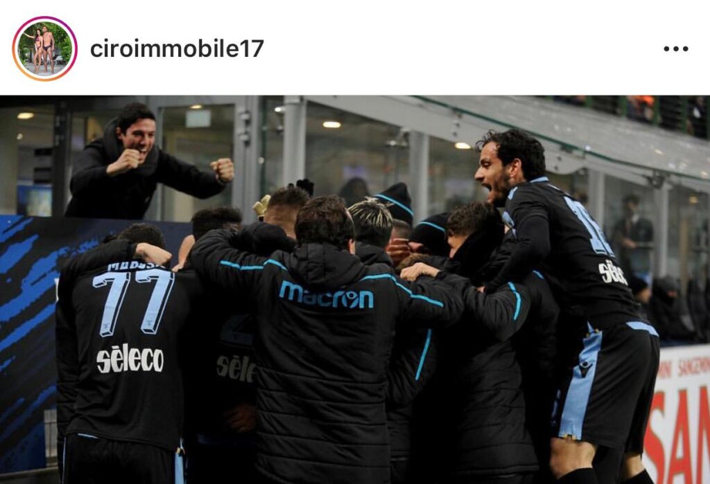 Lazio Social: si festeggia la vittoria con l'Inter. Correa: «Tu non sarai mai sola» - FOTO 1 index