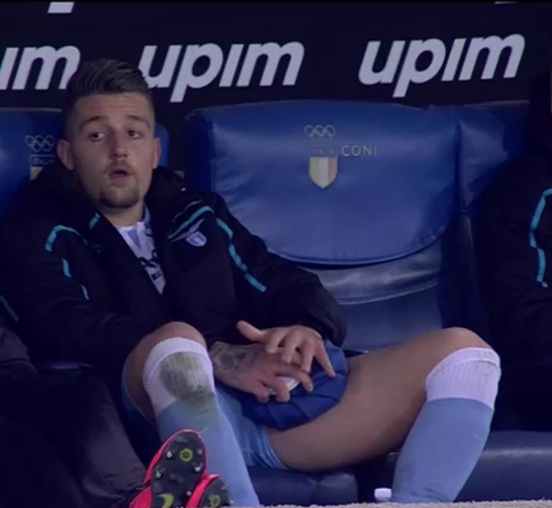 infortunio milinkovic