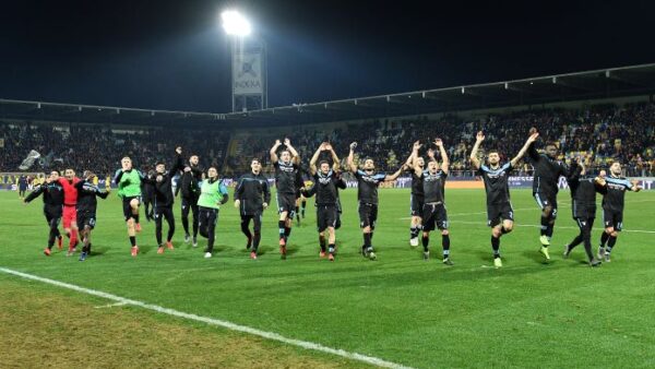 lazio esultanza 1 febbario 2019