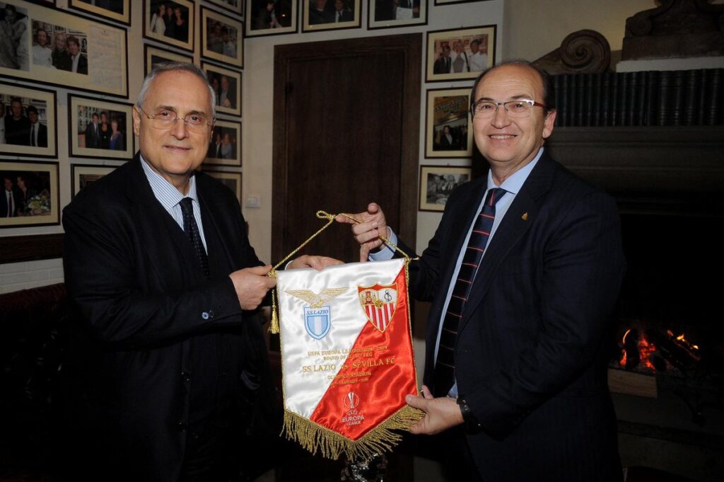 Lazio-Siviglia, Lotito e Josè Castro: cena e scambio di doni - Foto 1 lotito