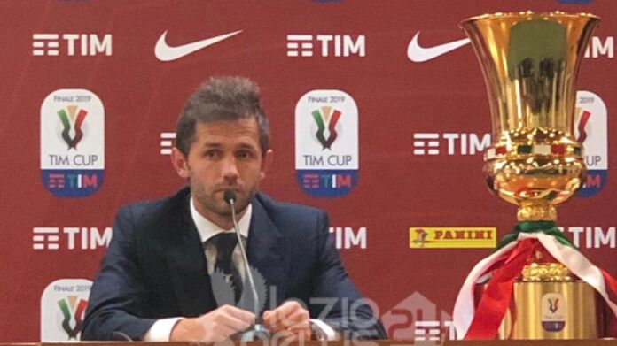 Lulic Conferenza Atalanta-Lazio Lulic