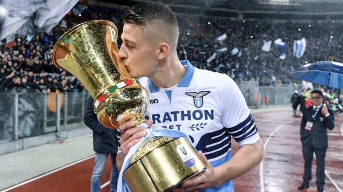 milinkovic-coppa-Lazio-Bologna serie A milinkovic