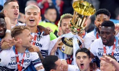 finale lazio esultanza