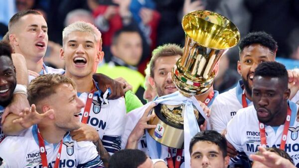 finale lazio esultanza
