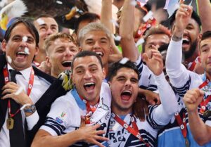 Atalanta-Lazio, dal campo ai social: ecco i festeggiamenti dei biancocelesti – FOTO
