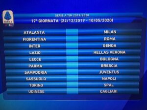 diciasettesima giornata