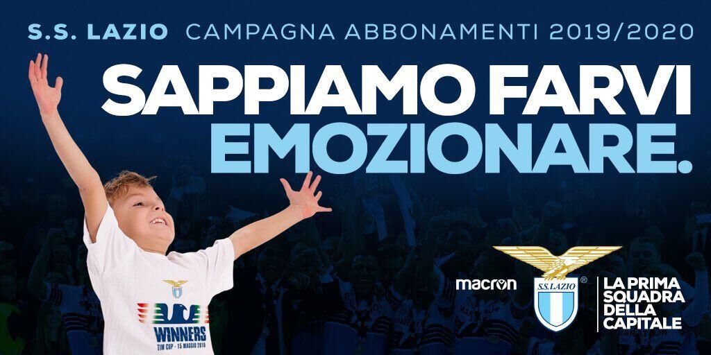Campagna abbonamenti, chiusura il 23 agosto: il comunicato della Lazio 1 Campagna abbonamenti