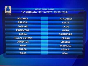 sedicesima giornata