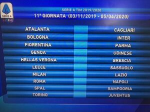 undicesima giornata