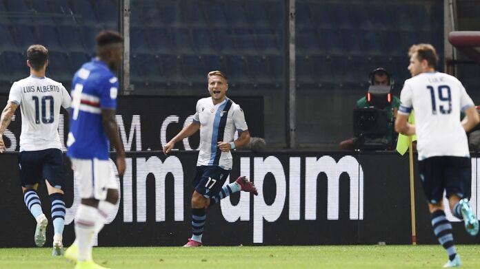 immobile-Sampdoria-Lazio serie A sampdoria lazio