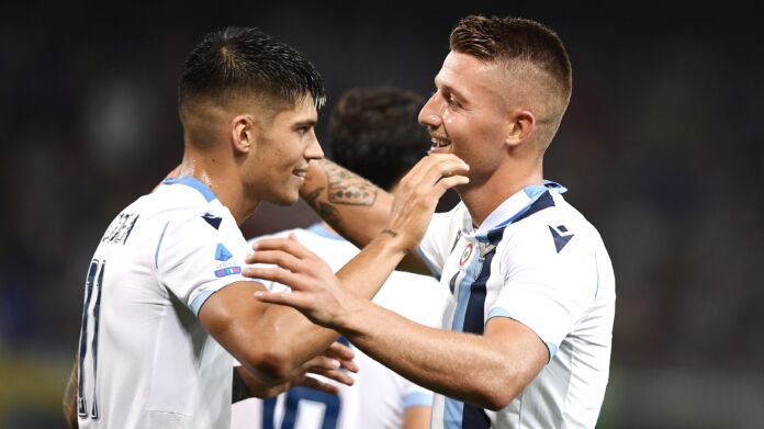 correa-milinkovic-Sampdoria-Lazio serie A Correa milinkovic