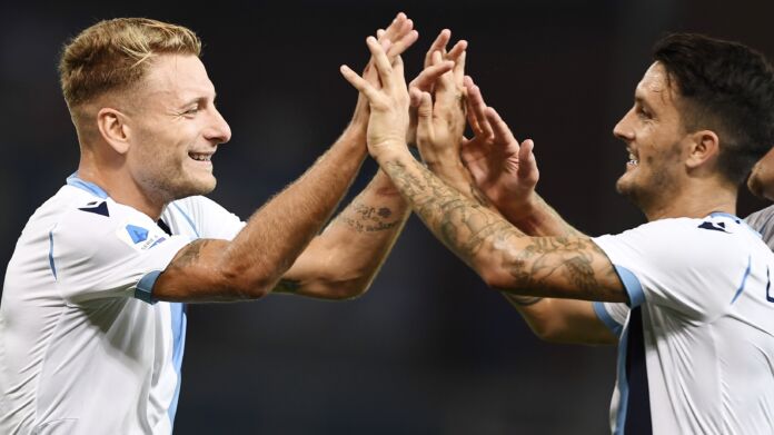 immobile-luis-alberto-Sampdoria-Lazio serie A