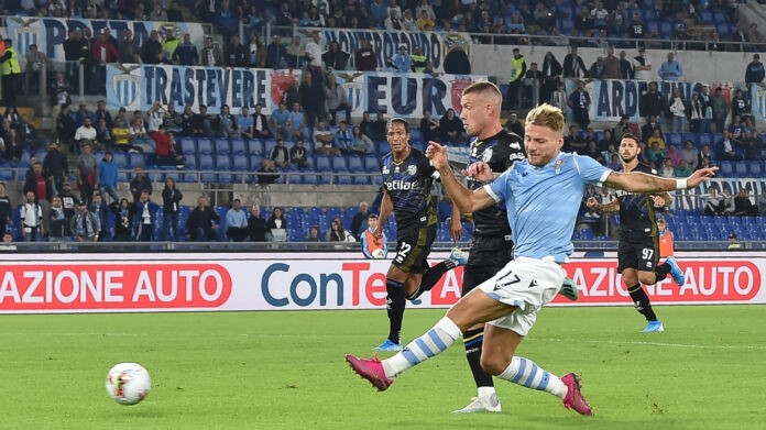 Lazio-Parma serie A-immobile Lazio-Parma