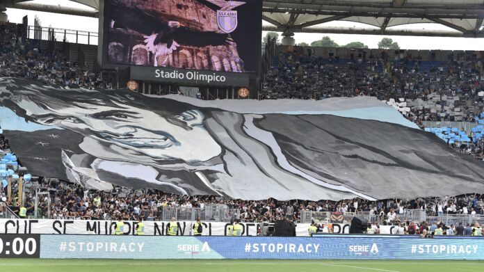 Lazio-Roma serie A-tifosi-lazio-diabolik