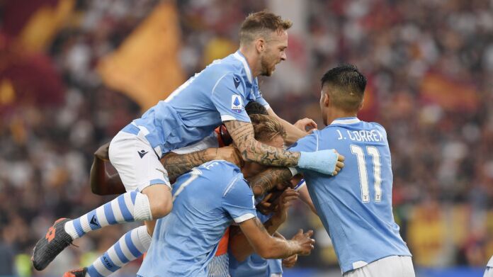 esultanza-Lazio-Roma serie A spal lazio