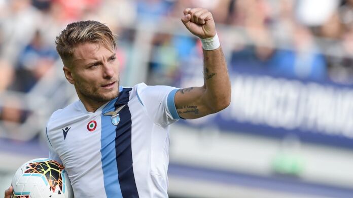 immobile esultanza ottobre 2019 immobile lazio