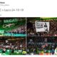 celtic lazio tifosi striscione mussolini