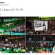 celtic lazio tifosi striscione mussolini