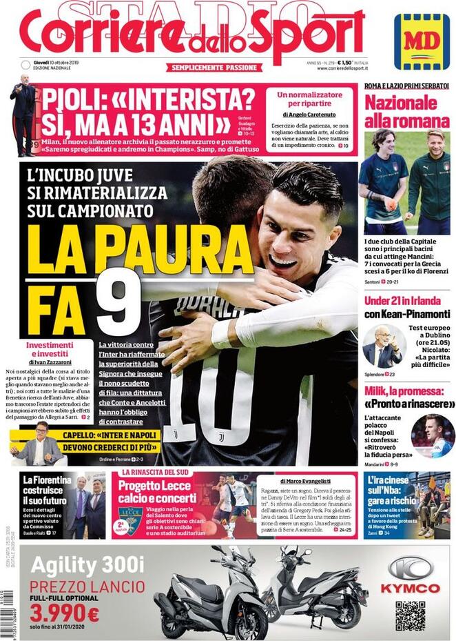 corriere dello sport 2019 10 10 5d9e6483c7f7f