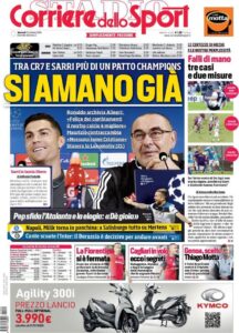 Lazio, le prime pagine dei quotidiani sportivi – 22 Ottobre 2019