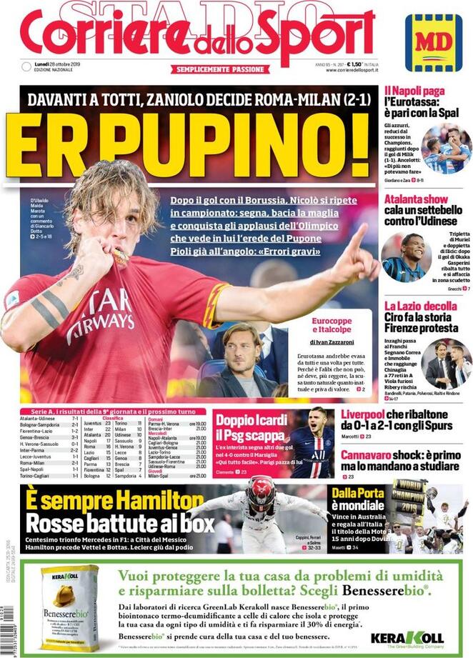 corriere dello sport 2019 10 28 5db628c921cb3