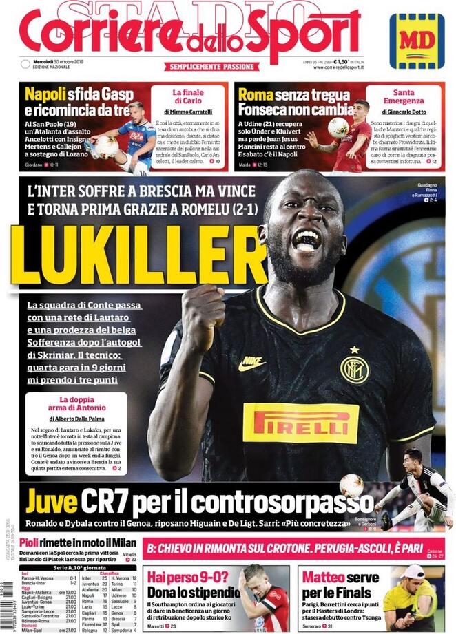 corriere dello sport 2019 10 30 5db8d07535a1c