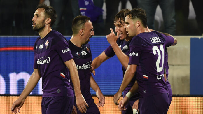 Fiorentina esultanza ottobre 2019
