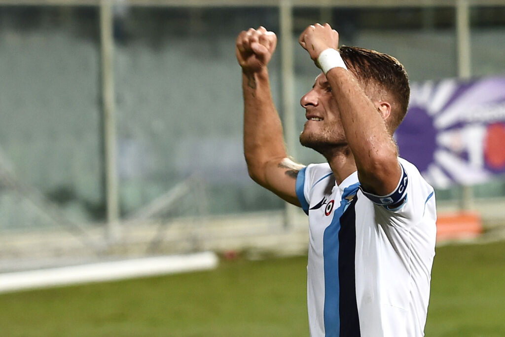 Lazio, problema muscolare per Immobile: la situazione 1 esult gol Immobile BUF 8606