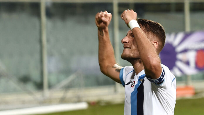 immobile esulta ottobre 2019