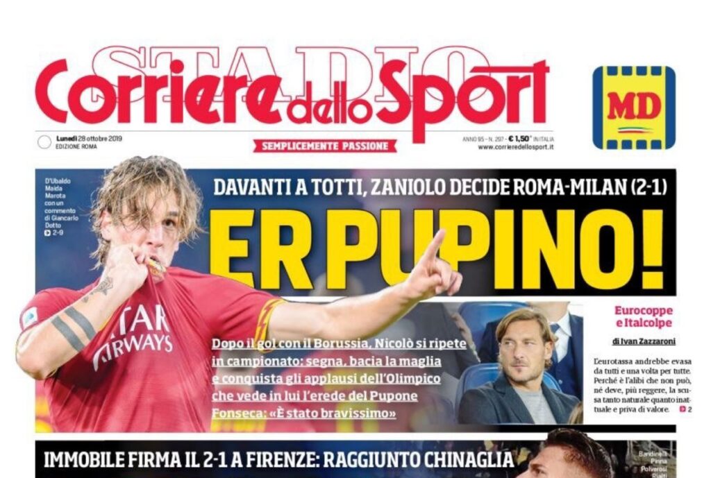Lazio, le prime pagine dei quotidiani sportivi - 28 ottobre 2019 1 photo 2019 10 28 08.11.52