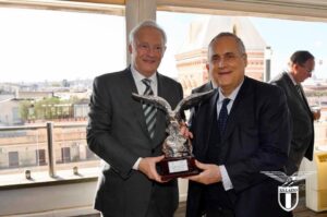Lazio Celtic, momento di convivialità tra le due delegazioni – FOTO