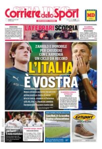 Lazio, le prime pagine dei quotidiani sportivi – 18 novembre 2019