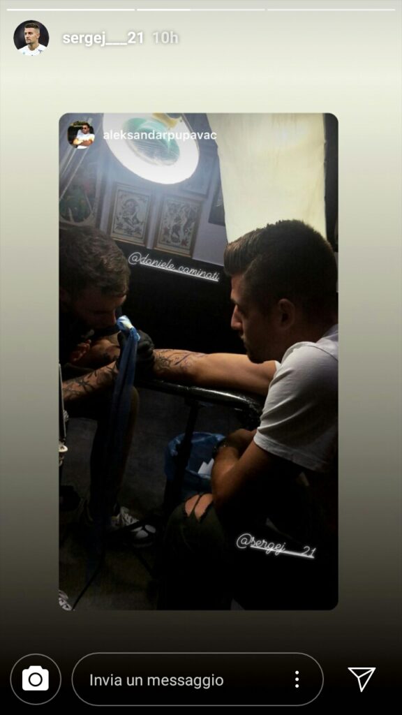 Lazio, ecco il tatuaggio di Milinkovic dedicato ai fratelli - FOTO 1 WhatsApp Image 2019 11 21 at 10.23.29