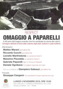 «Omaggio a Paparelli», un evento in onore di Vincenzo: tanti ospiti presenti