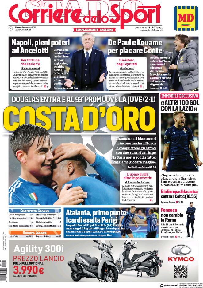 corriere dello sport 2019 11 07 5dc3586e6e0ab