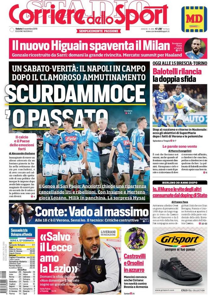 corriere dello sport 2019 11 09 5dc5fab5a4ee1 1