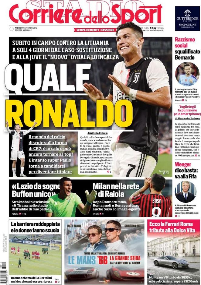 corriere dello sport 2019 11 14 5dcc8fd731f9c