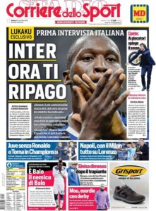 Lazio, le prime pagine dei quotidiani sportivi – 23 Novembre
