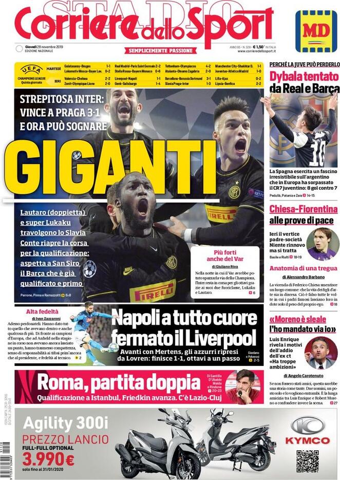 corriere dello sport 2019 11 28 5ddf097107e20