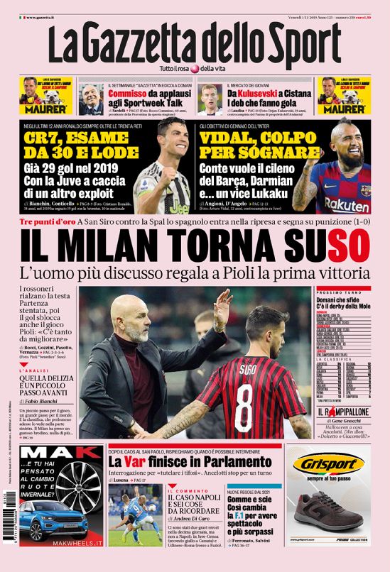 la gazzetta dello sport d5a9db8dbe27ec00fed1f1680dcb4f1720191101