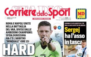 Lazio, le prime pagine dei quotidiani sportivi – 2 novembre 2019