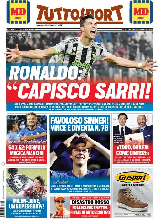 tuttosport 2019 11 18 5dd1d6586544f