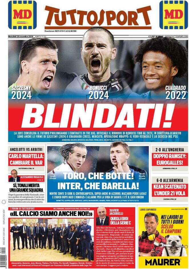 tuttosport 2019 11 20 5dd47cac3ccc2