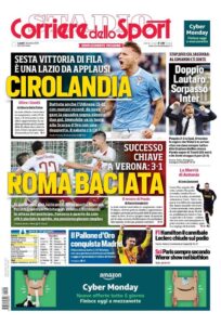Lazio, le prime pagine dei quotidiani – 2 dicembre
