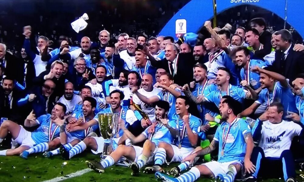 La vittoria in Supercoppa Italiana sulla Juve di cinque anni fa ricordata sui social dalla Lazio
