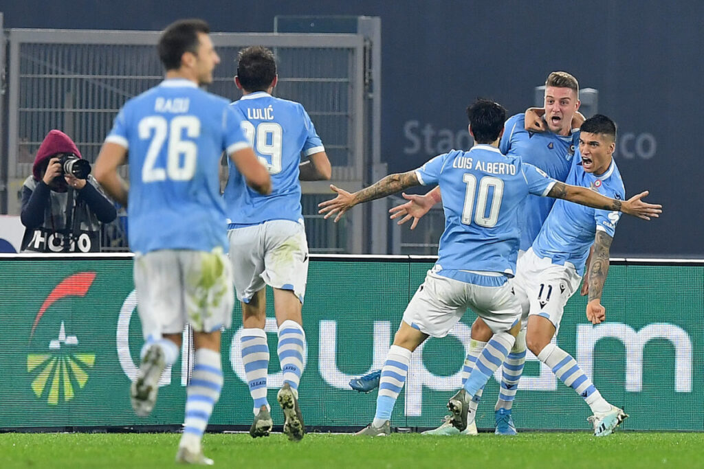 Lazio Juve, la società ricorda il tris dell'Olimpico VIDEO 1 esult gol Milinkovic AS1 4292 e1638902125929
