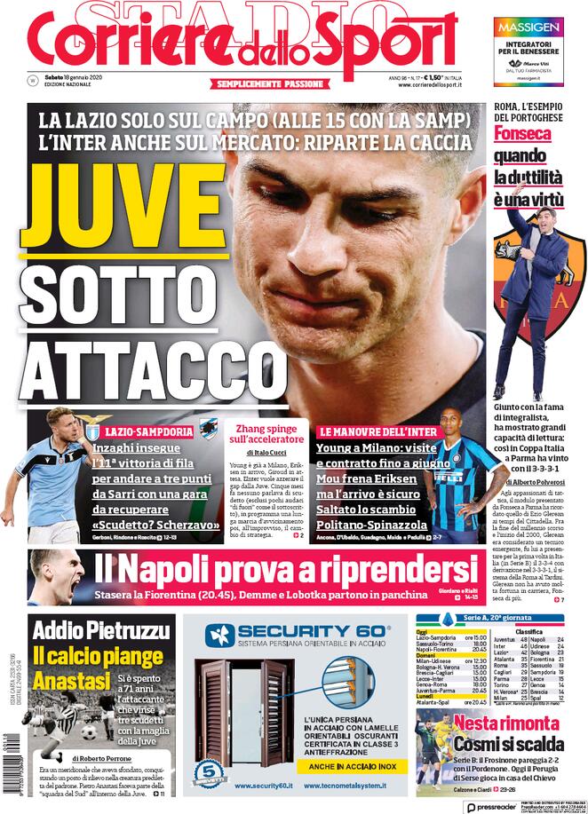 corriere dello sport 2020 01 18 5e223f4181bbf