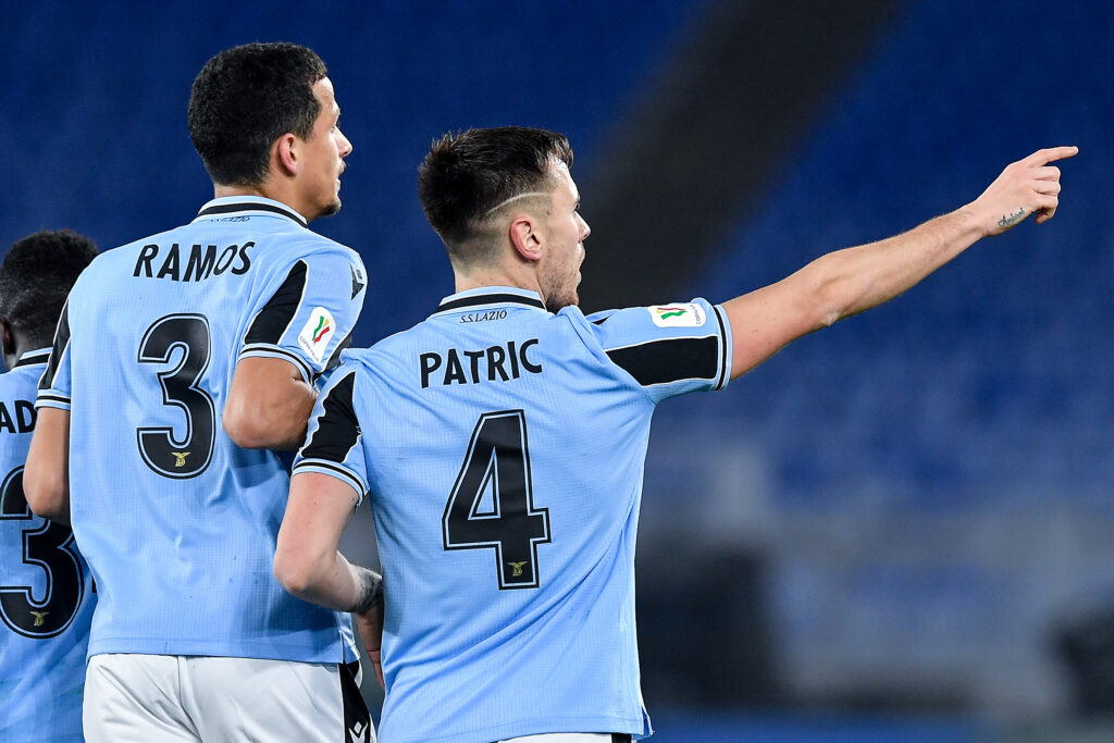 FORMELLO Lazio, è già ripresa: in campo si rivede Patric 1 esult gol Patric AS1 0879