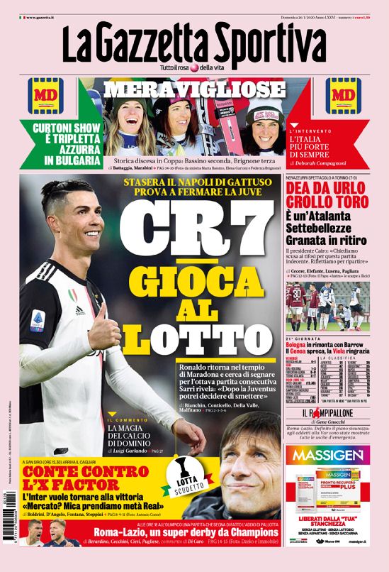 gazzetta 26 gennaio